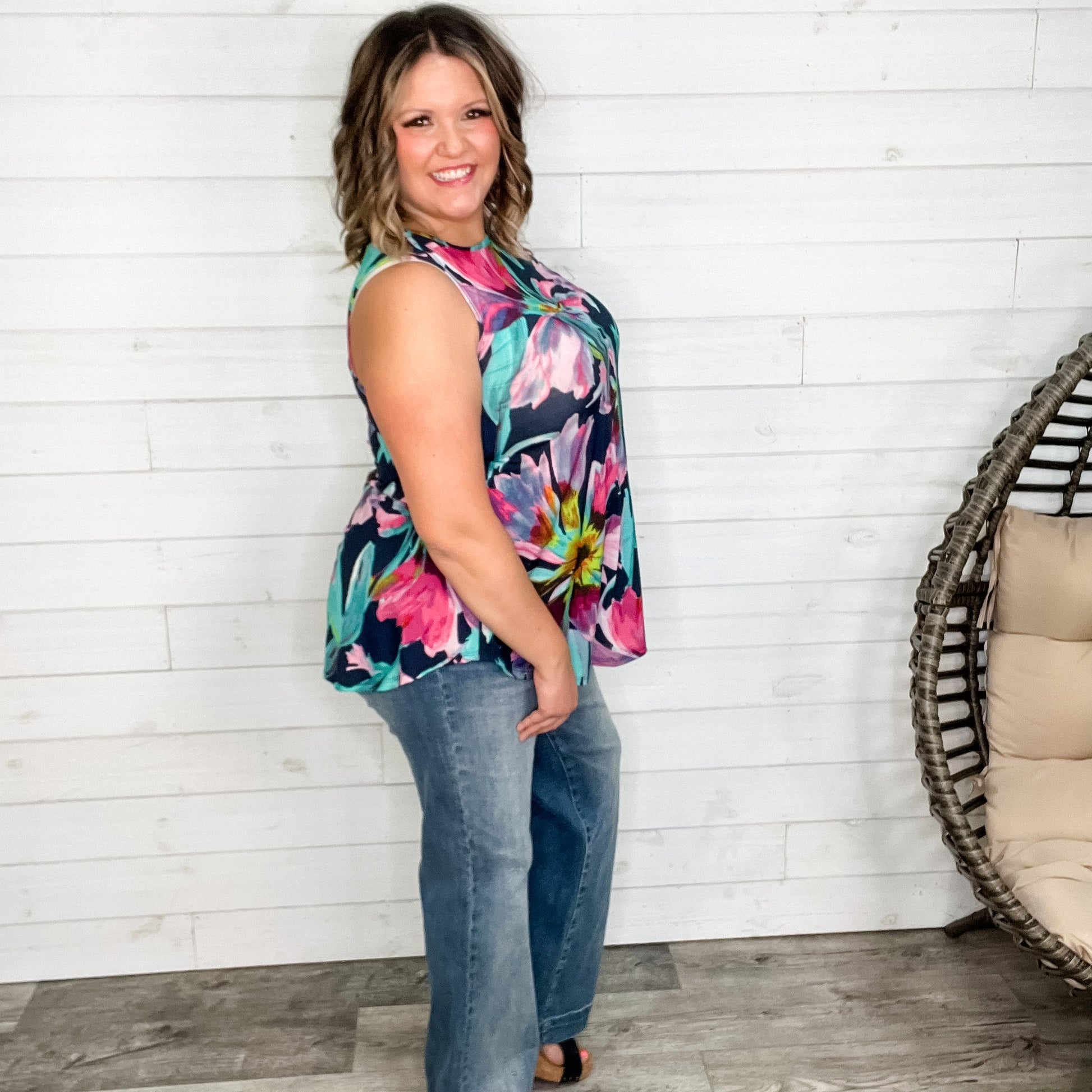 "Manny" Floral Relaxed Fit Tank