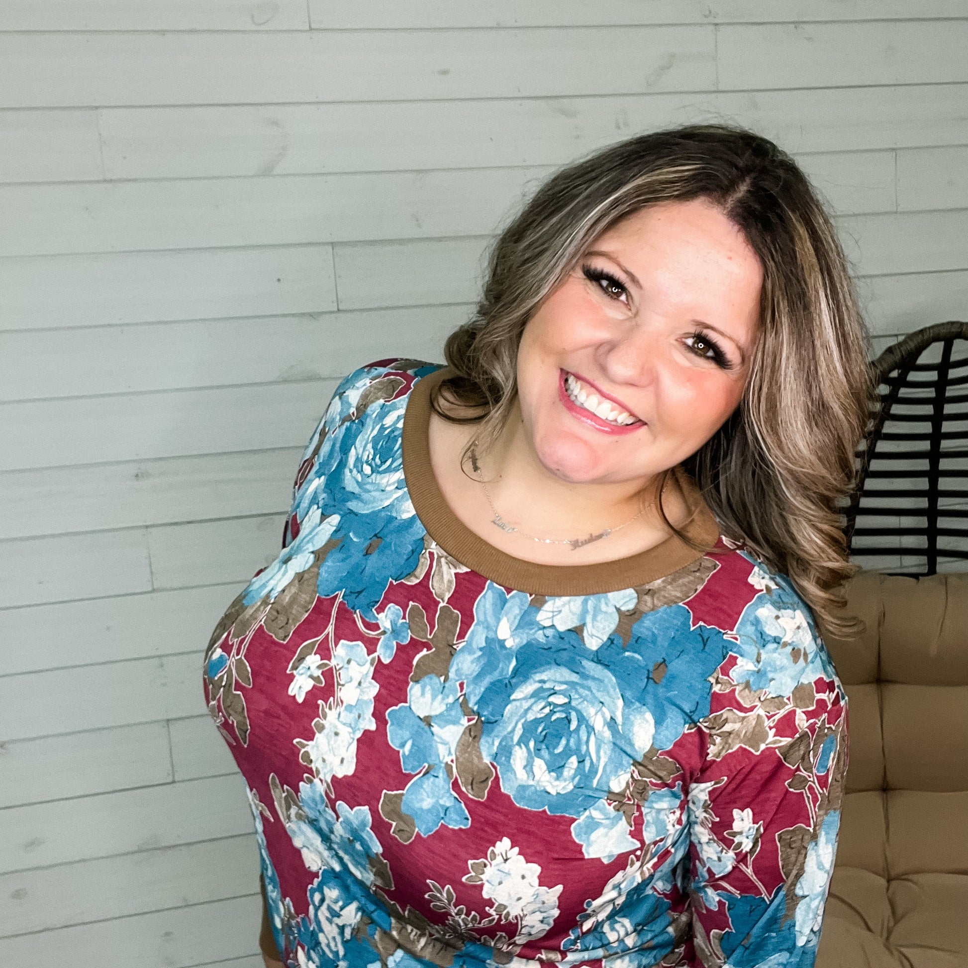 "Mariah" Long Sleeve Floral Weekender