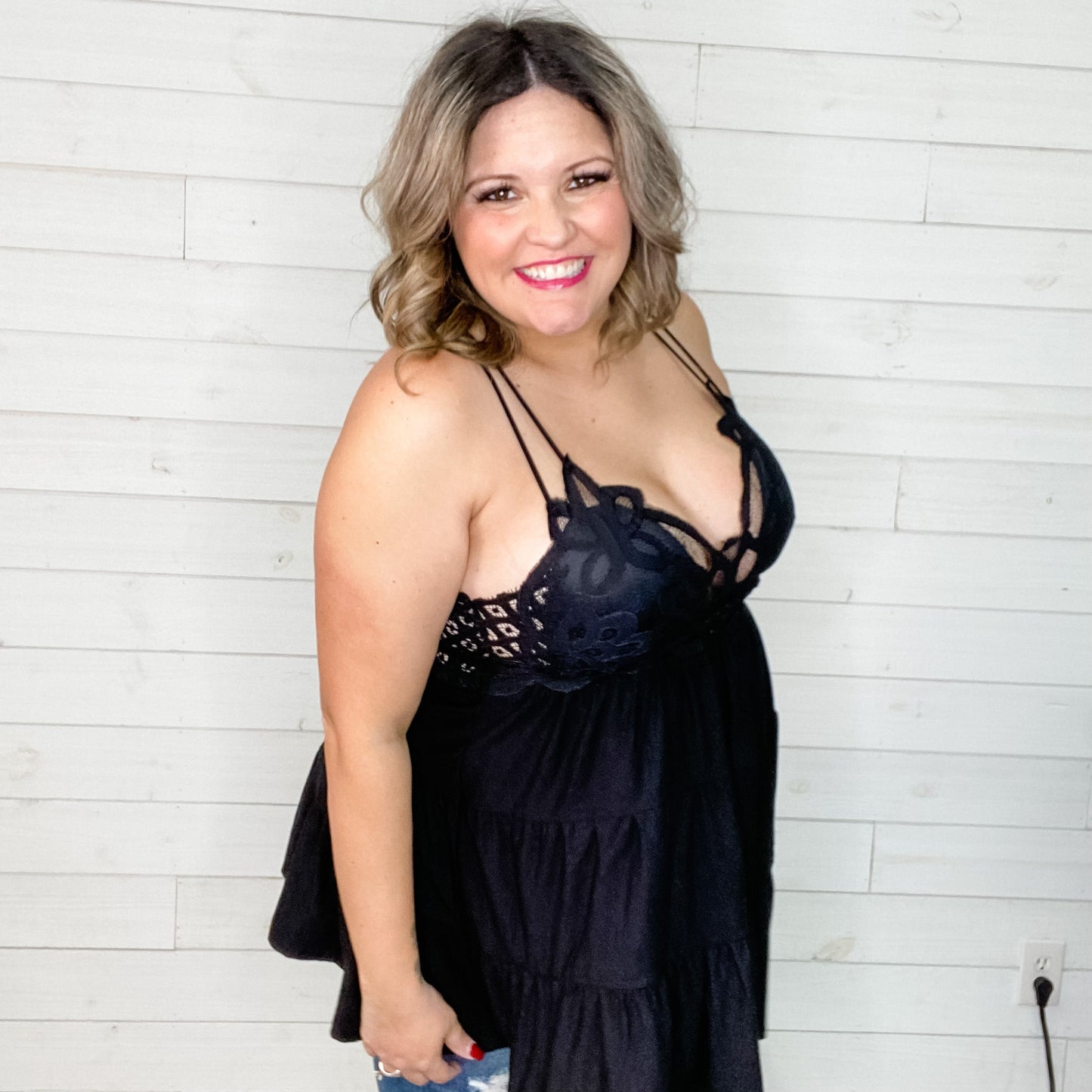 "Marley" Crochet Lace Ruffle Cami (Multiple Colors)