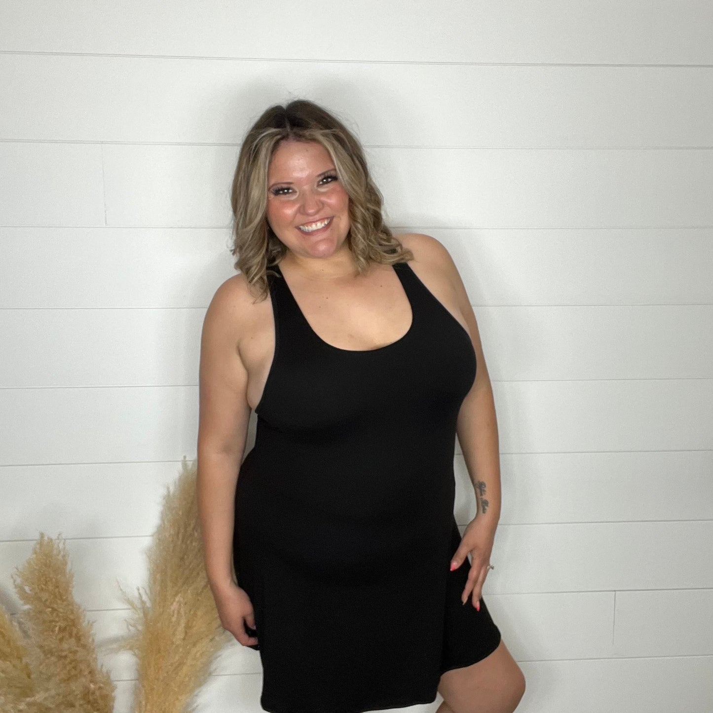"Matchpoint" One Piece Romper Dress with Pockets