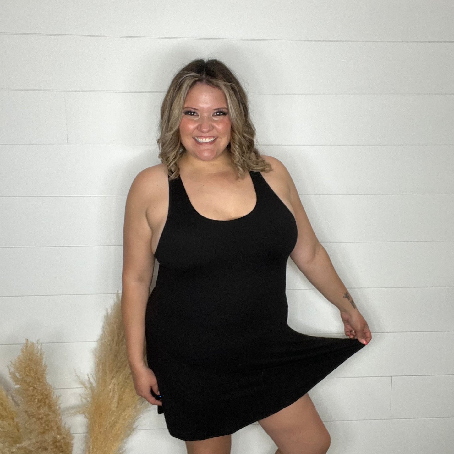 "Matchpoint" One Piece Romper Dress with Pockets