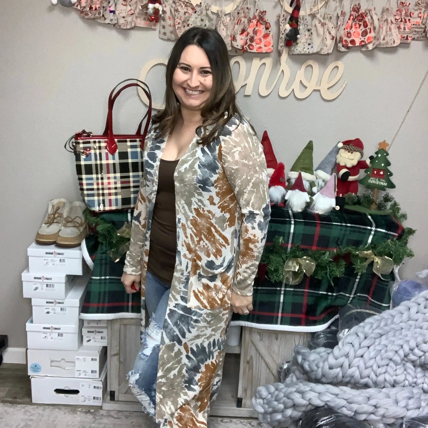 "Meerkat" Multi Colored Long Duster Cardigan