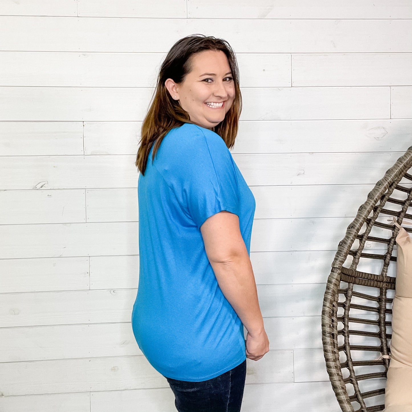 "Mellie" Dolman Style Short Sleeve