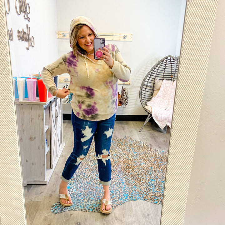 "Mystic" Tie Dye Hooded Long Sleeve