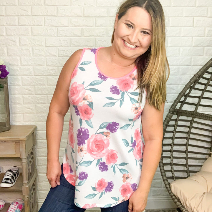 "Nancy" Floral Tank