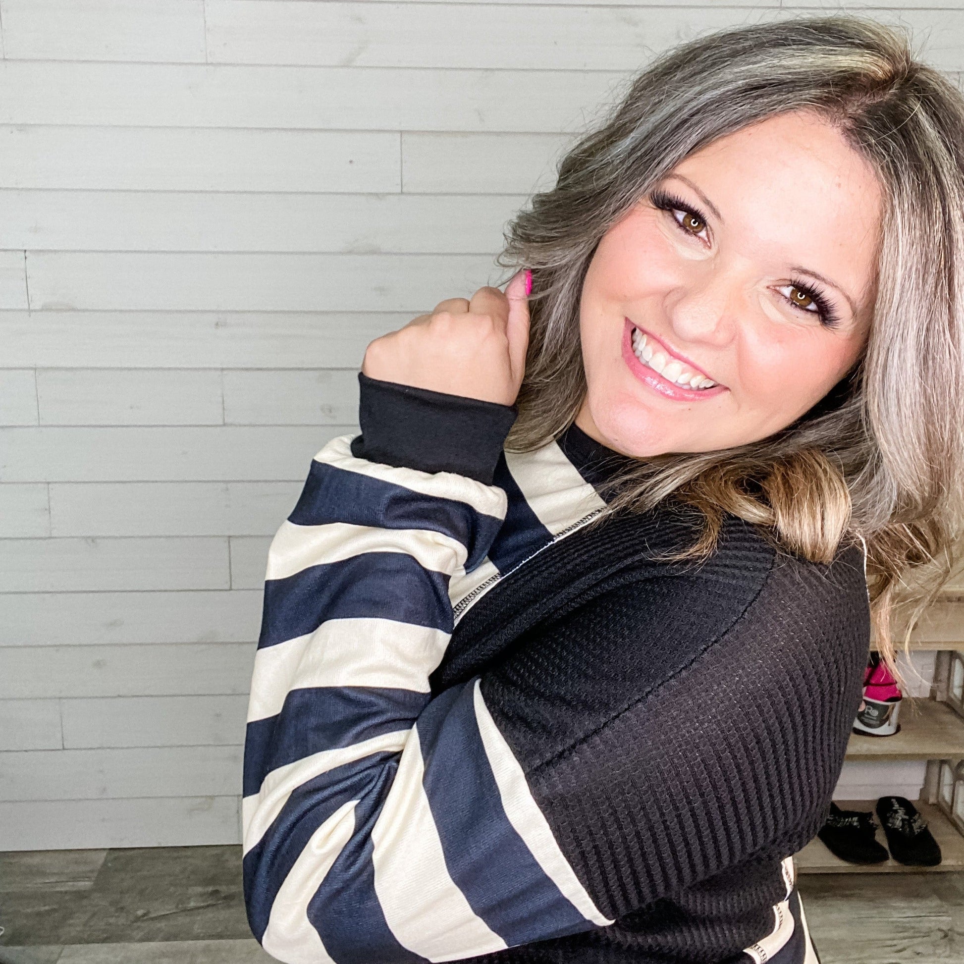 "Nothing But Time" Long Sleeve Round Neck