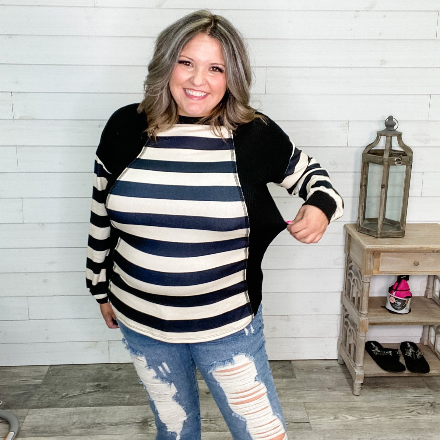 "Nothing But Time" Long Sleeve Round Neck