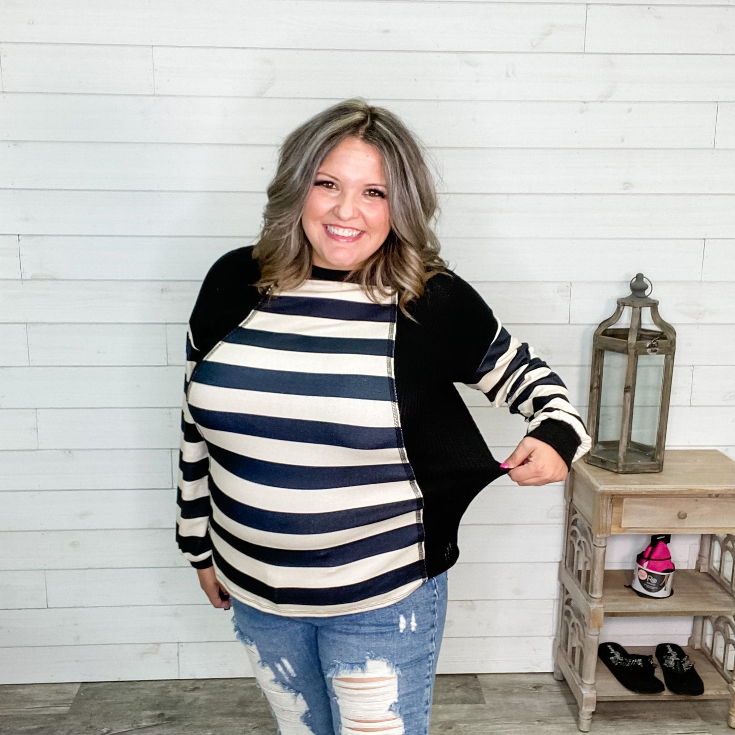 "Nothing But Time" Long Sleeve Round Neck