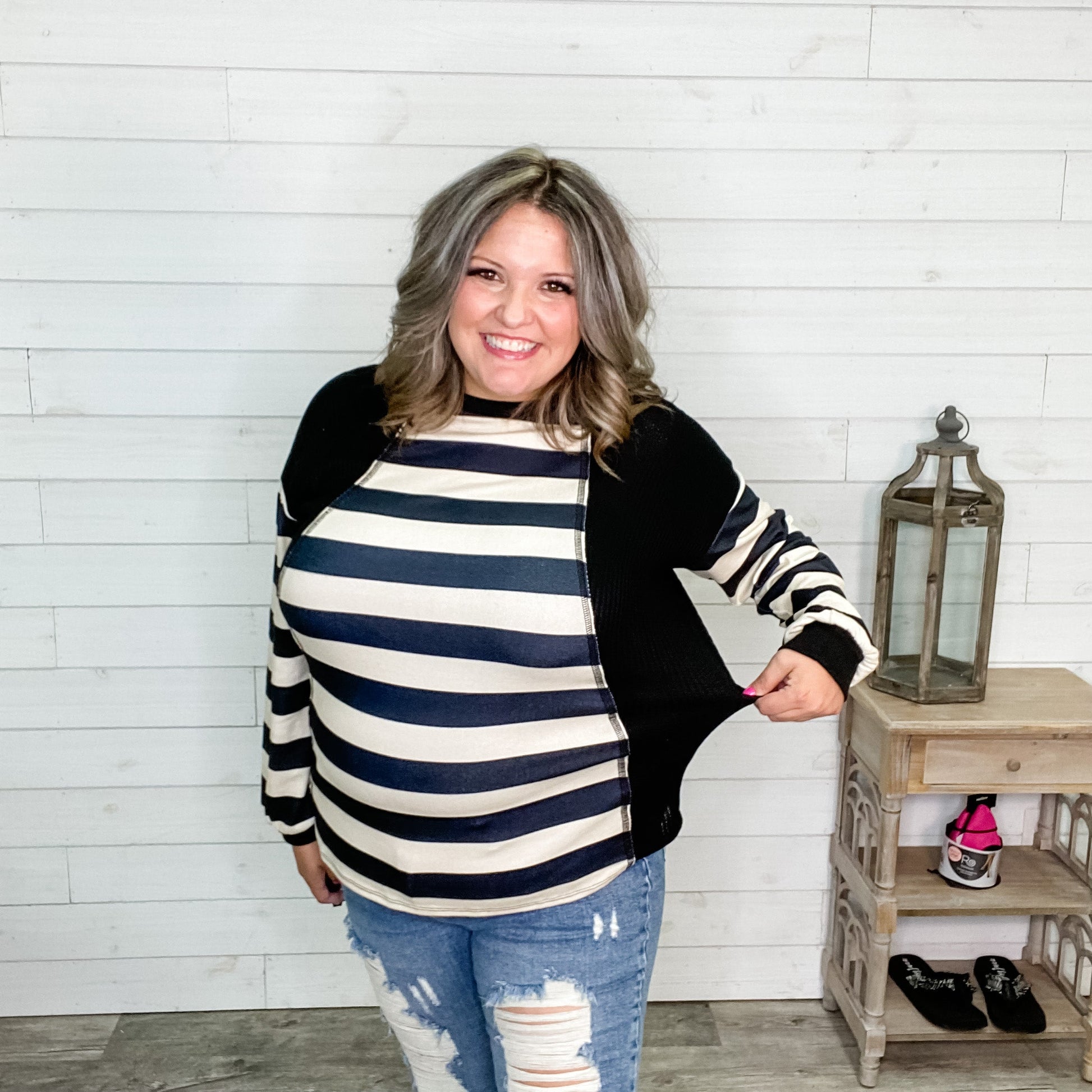 "Nothing But Time" Long Sleeve Round Neck