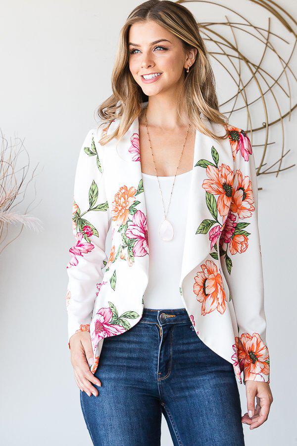 "On Point" Floral Blazer