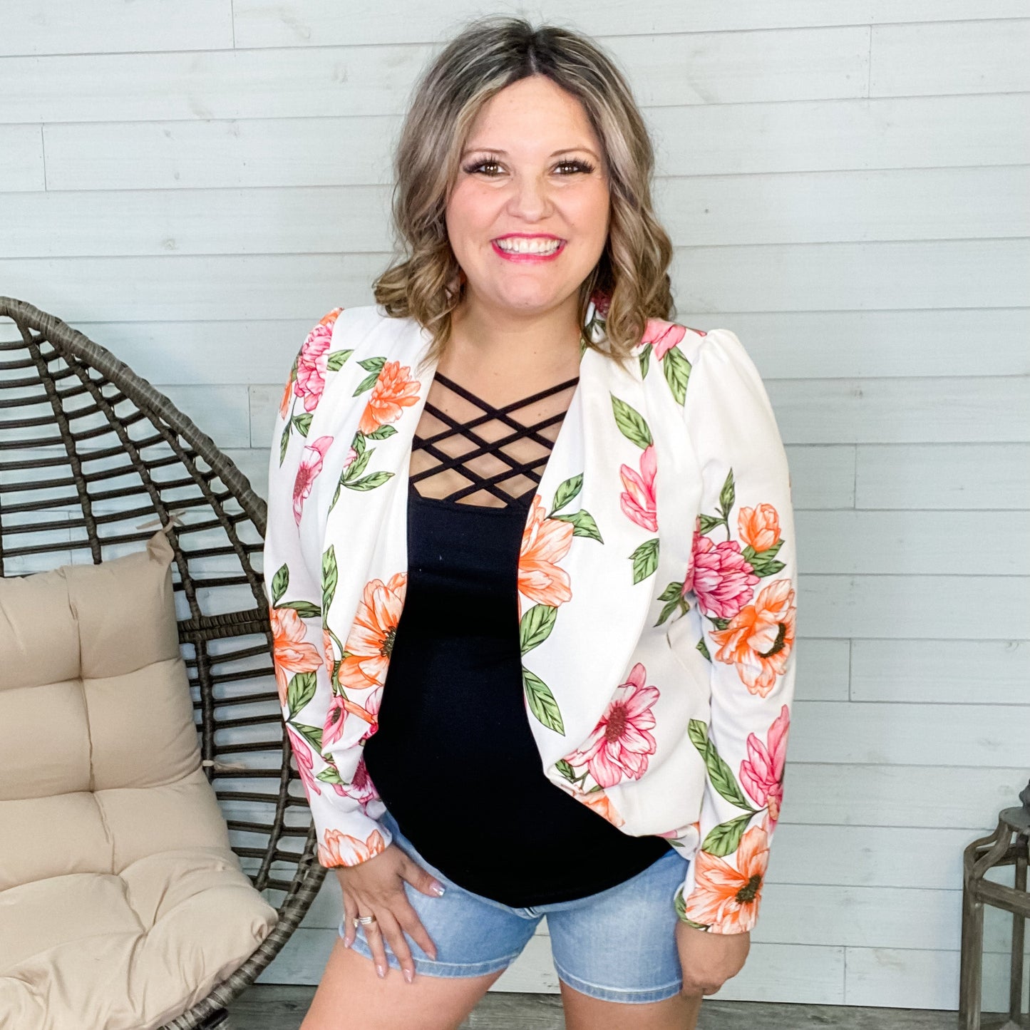 "On Point" Floral Blazer