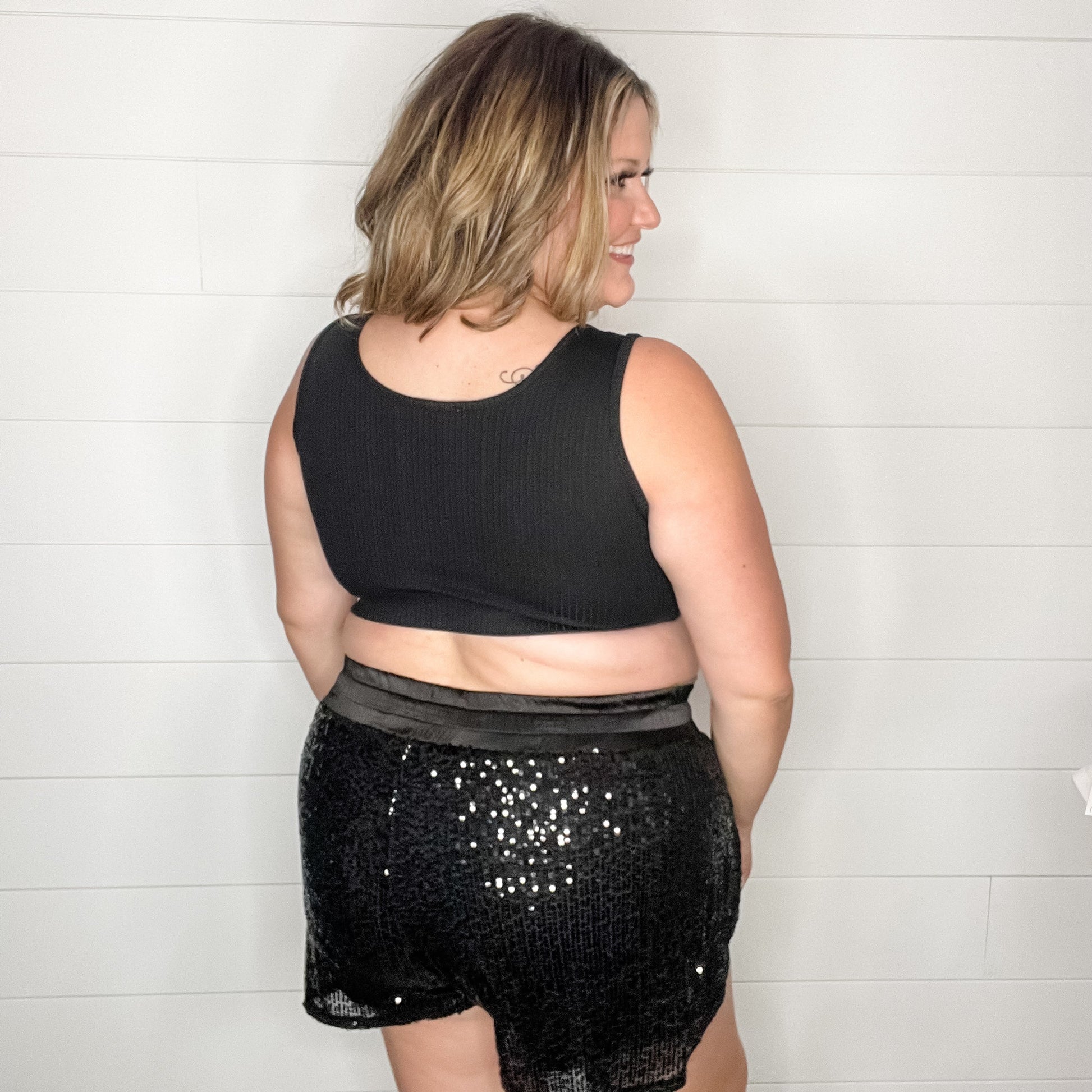 "Owen" Ribbed Bralette (Black)