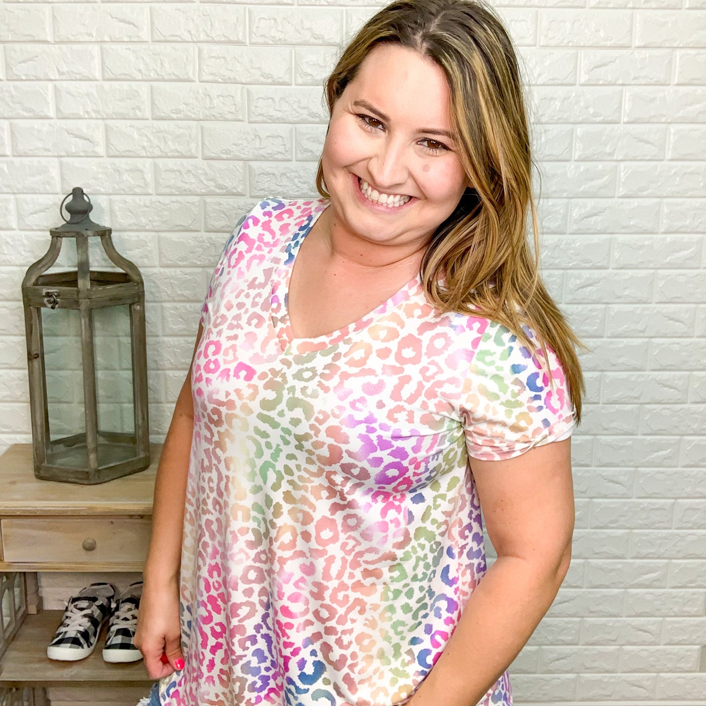 "Party Animal" V-Neck Animal Print