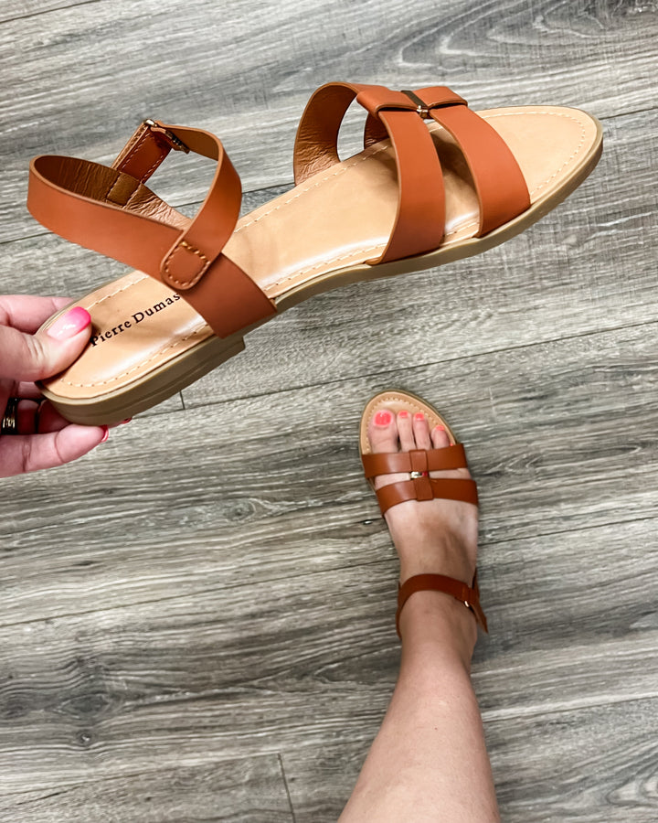 Pierre Dumas "Fabulous" Strappy Sandal (New Tan)