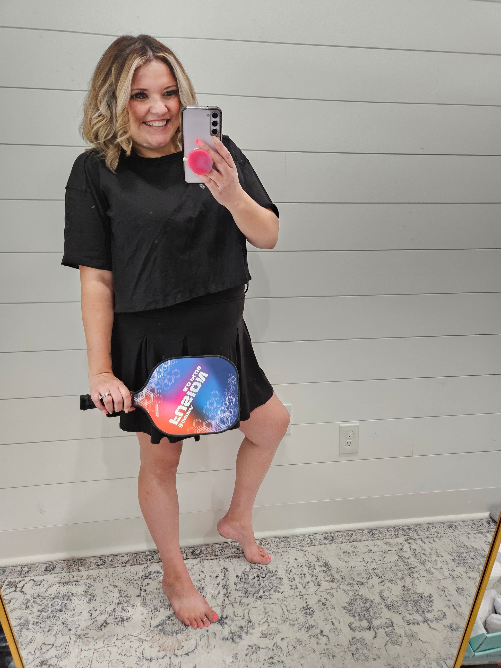 "Play The Part" Skort with Belt Loops