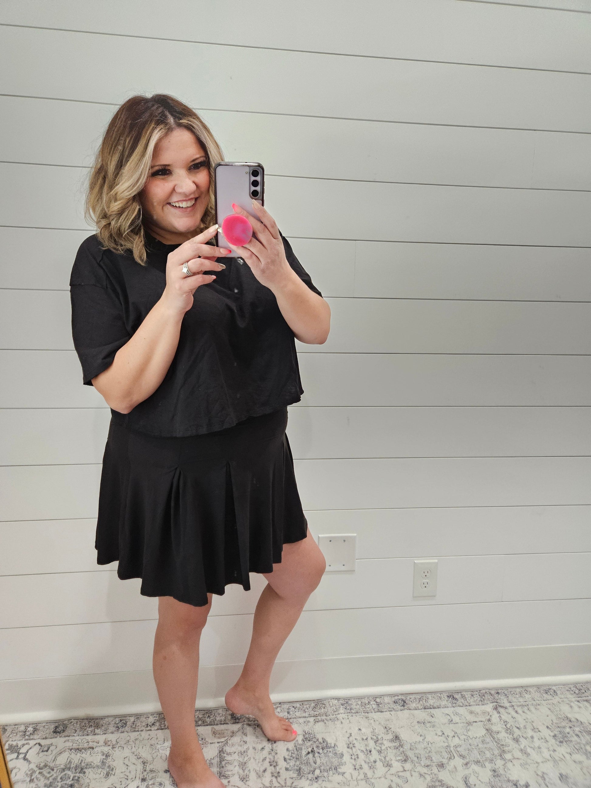 "Play The Part" Skort with Belt Loops