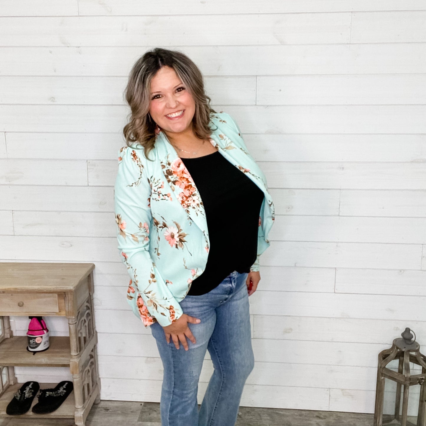 "Point Taken" Floral Blazer