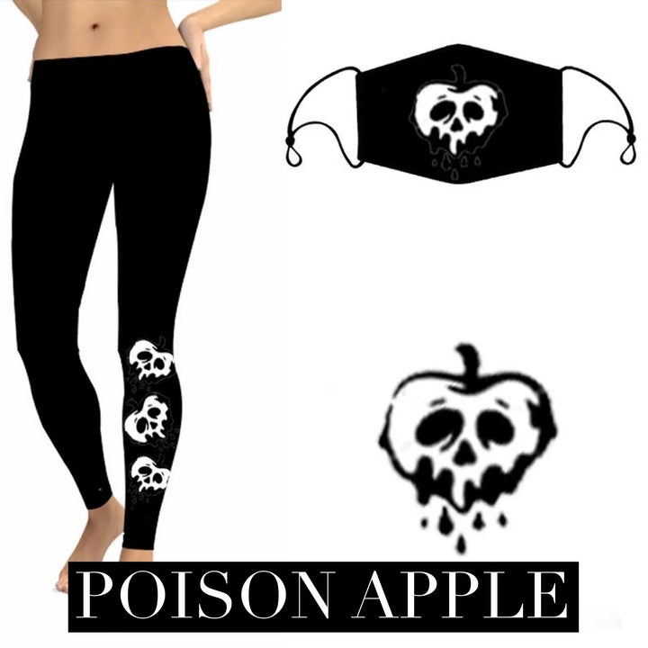 Poison Apple Halloween Leggings-Lola Monroe Boutique