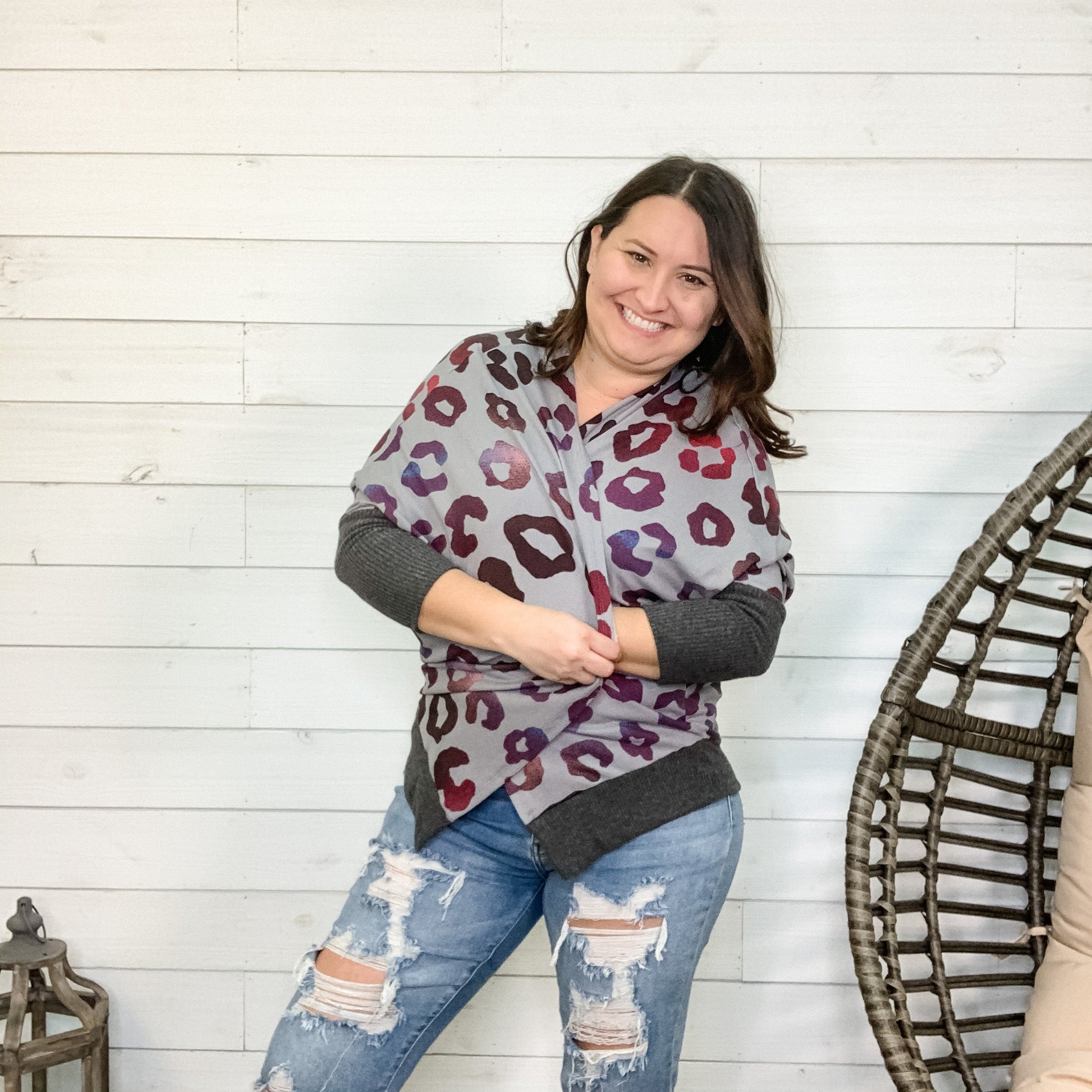 "Prowl Around" Animal Print Cardigan