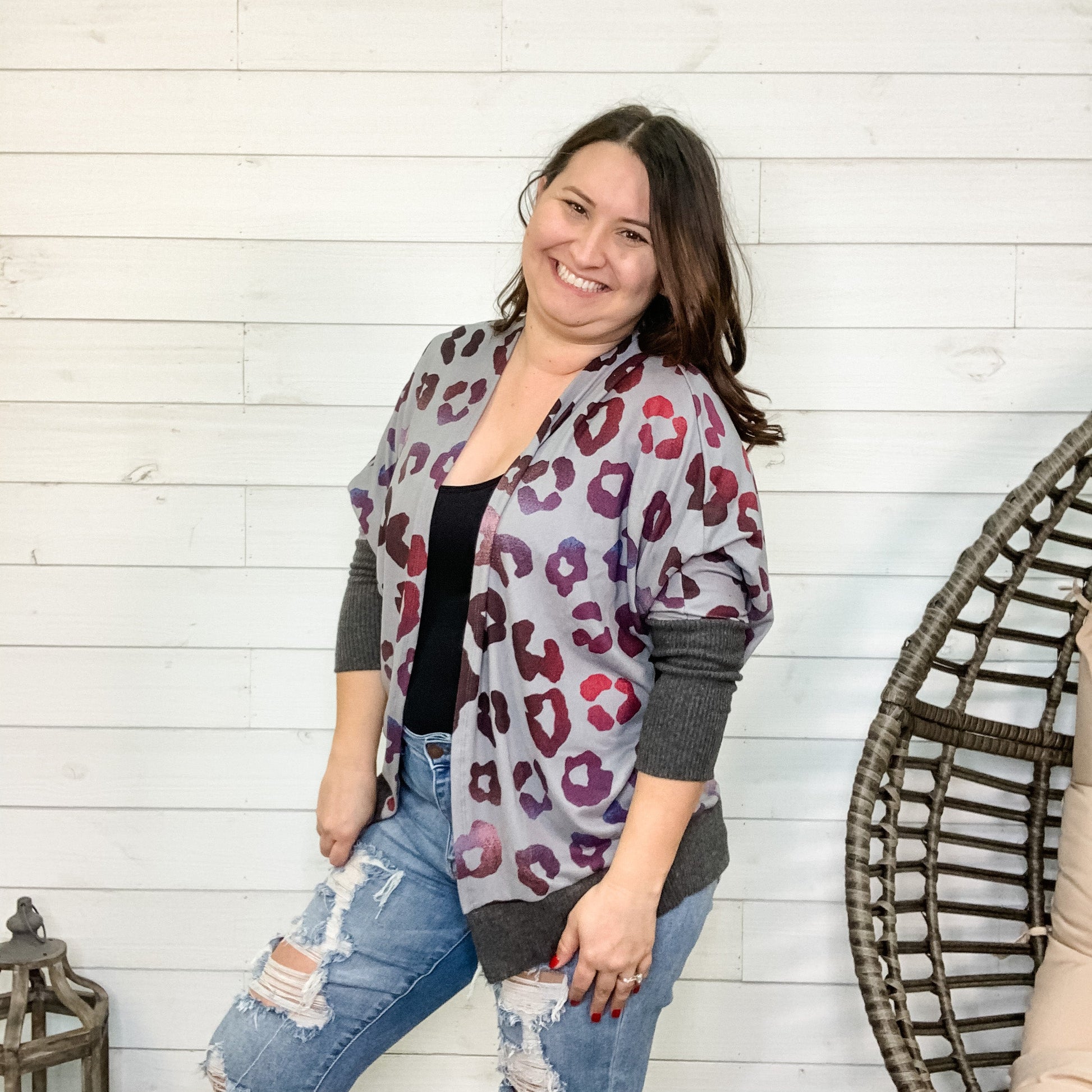 "Prowl Around" Animal Print Cardigan