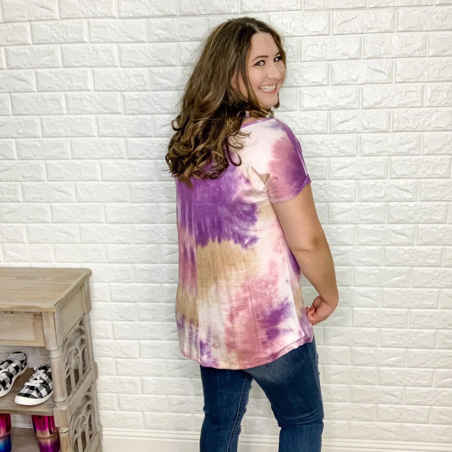 Purple Haze Cold Shoulder Top