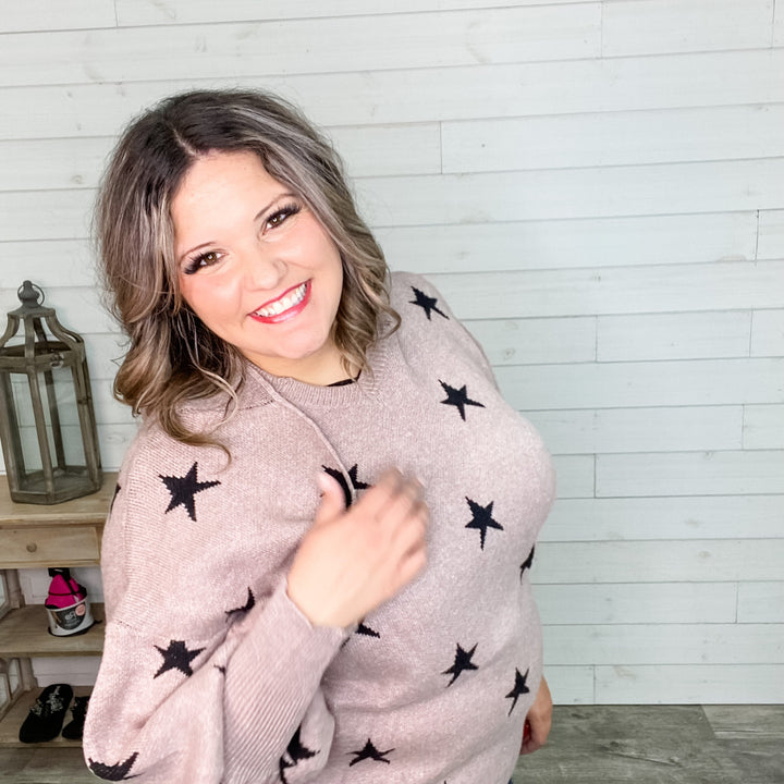 "Quigley" Hooded Balloon Sleeve Sweater