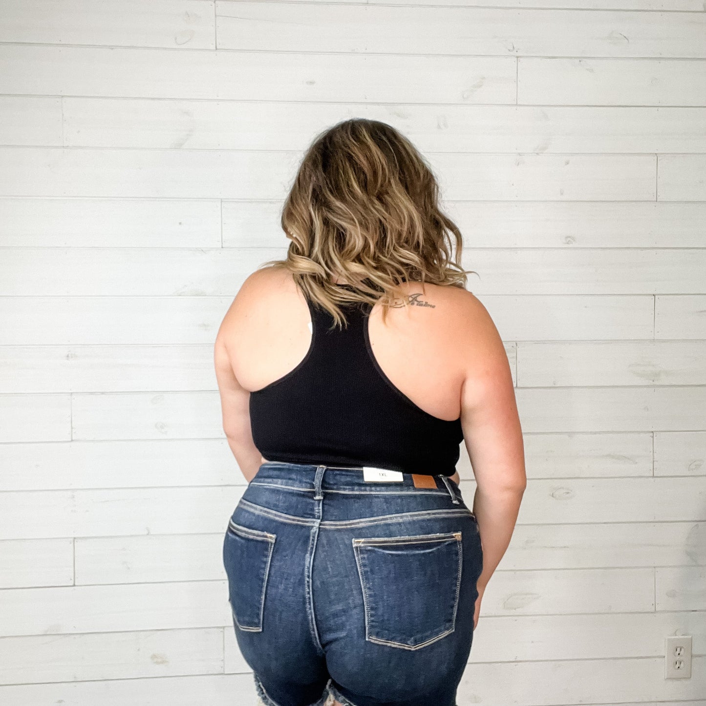 Ribbed Cropped Racerback Bralette Tank (Multiple Colors)