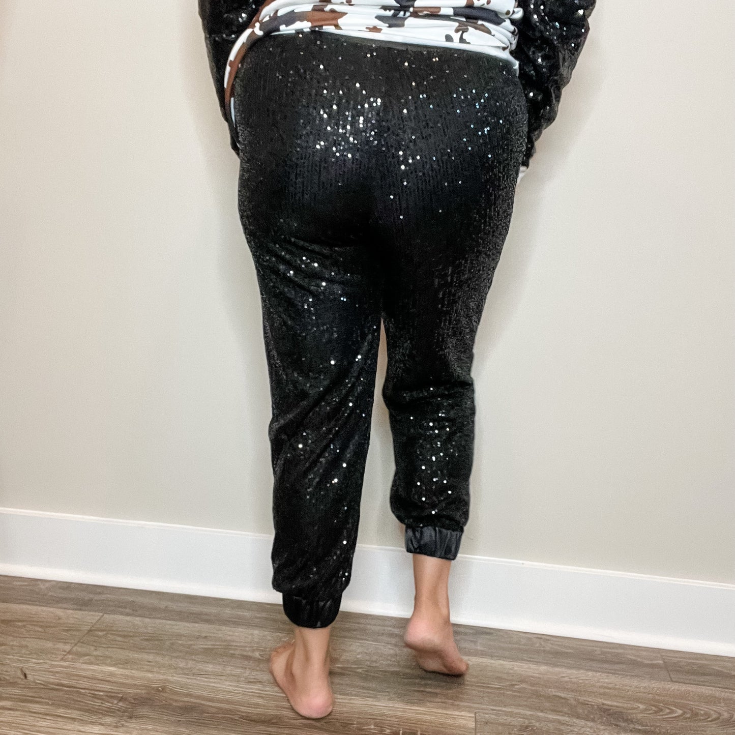 "Rockstar" Sequinned Joggers