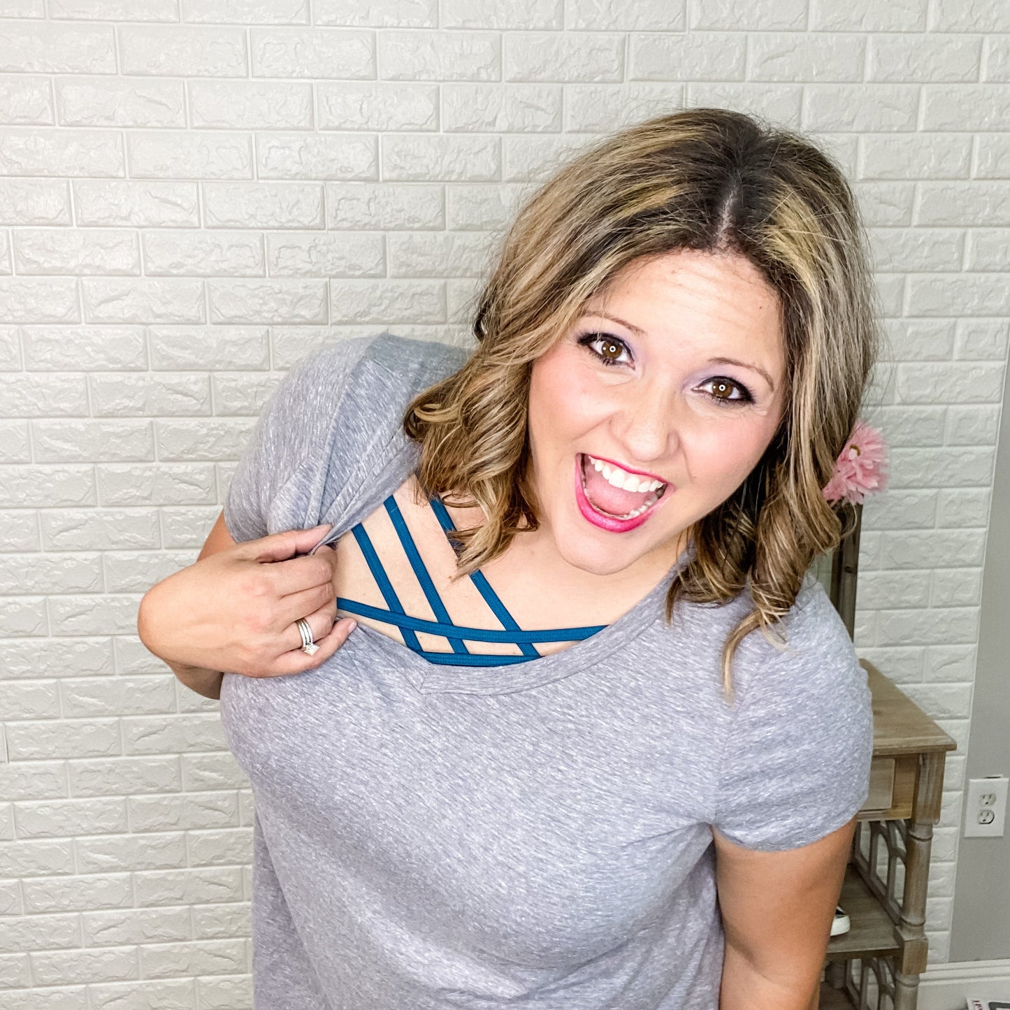"Ryan" Honey Me V-Neck Tee