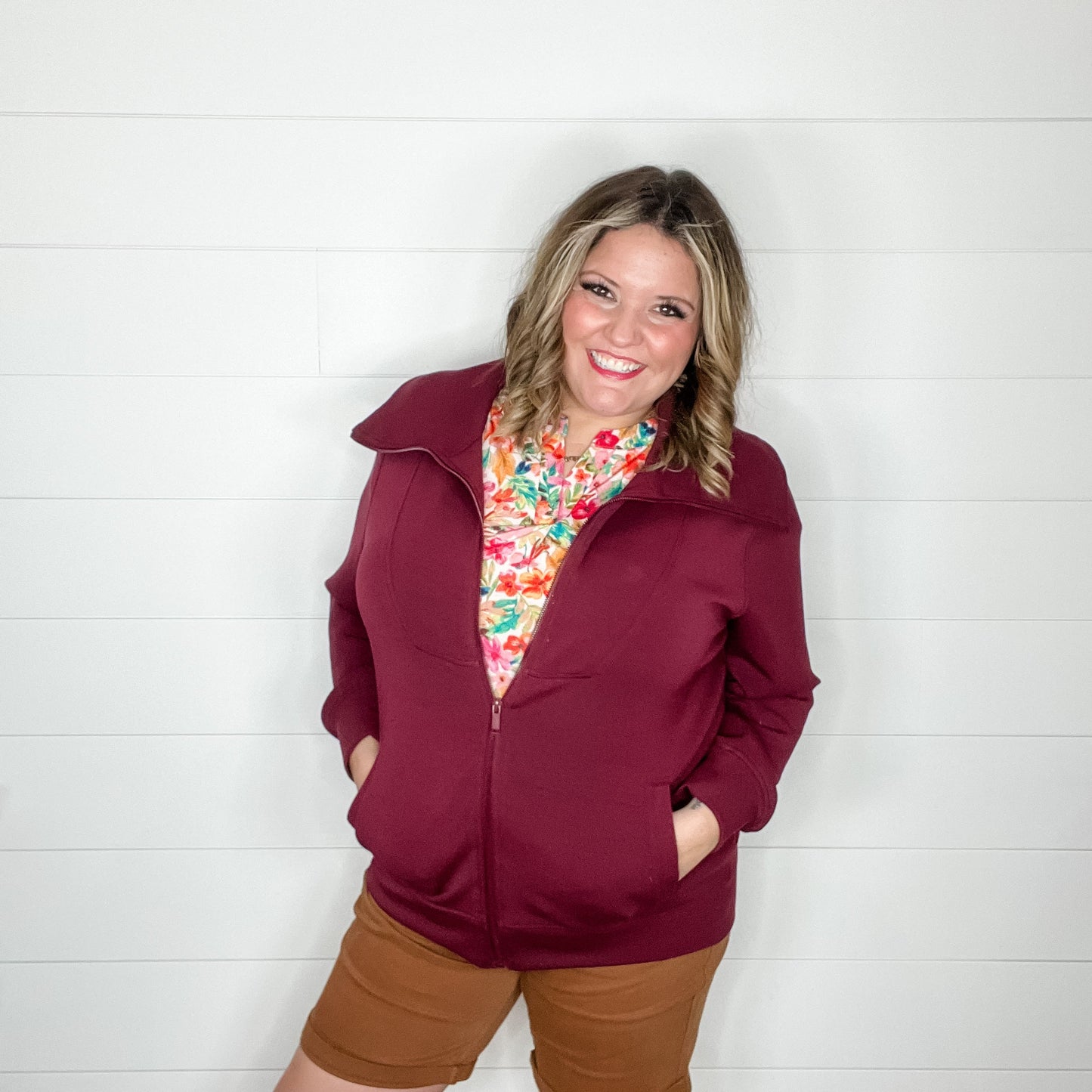 "Serve" Front Zip Jacket