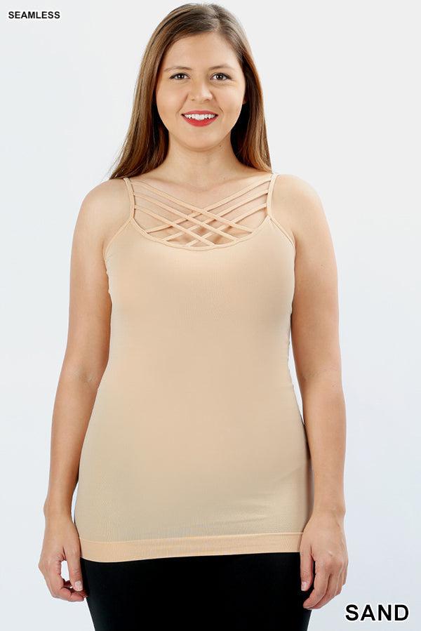 Shapewear Criss Cross front Cami (Multiple Colors)