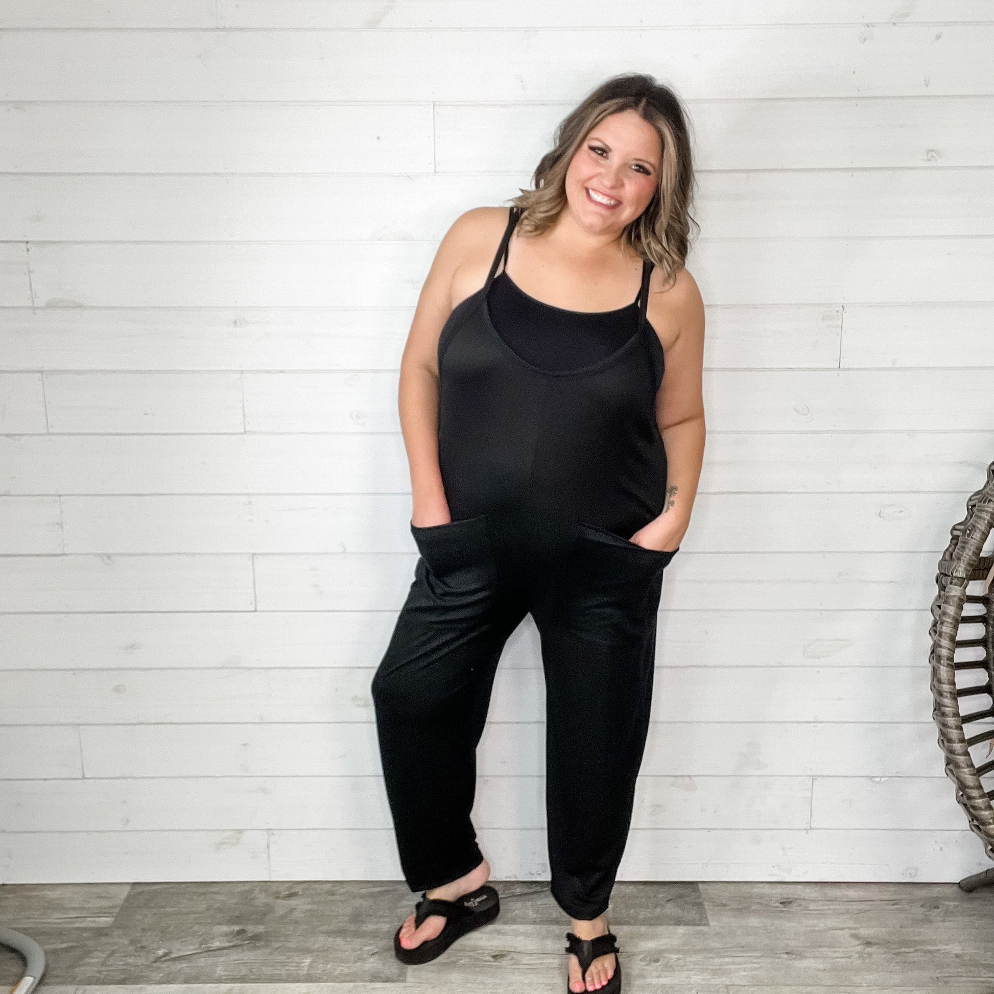 Slouchy Spaghetti Strap Jumper