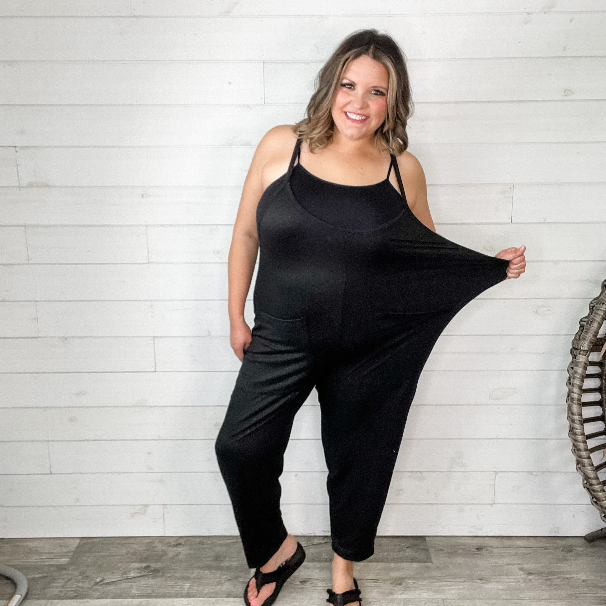 Slouchy Spaghetti Strap Jumper