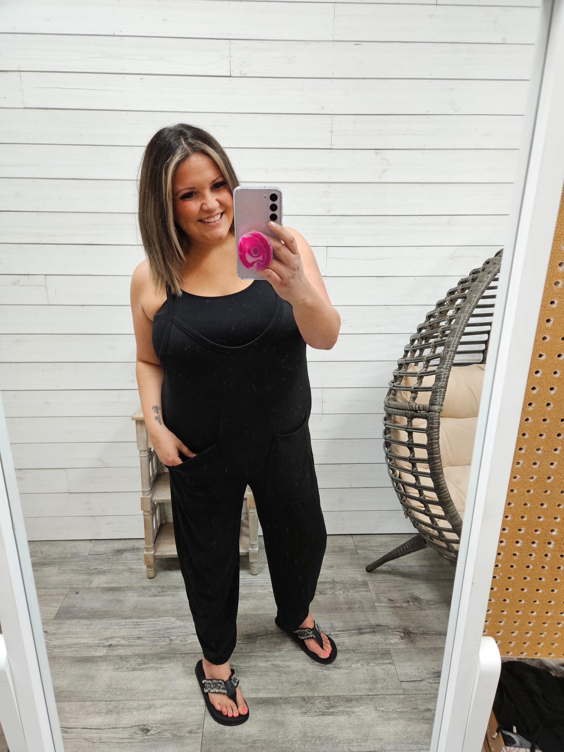 Slouchy Spaghetti Strap Jumper