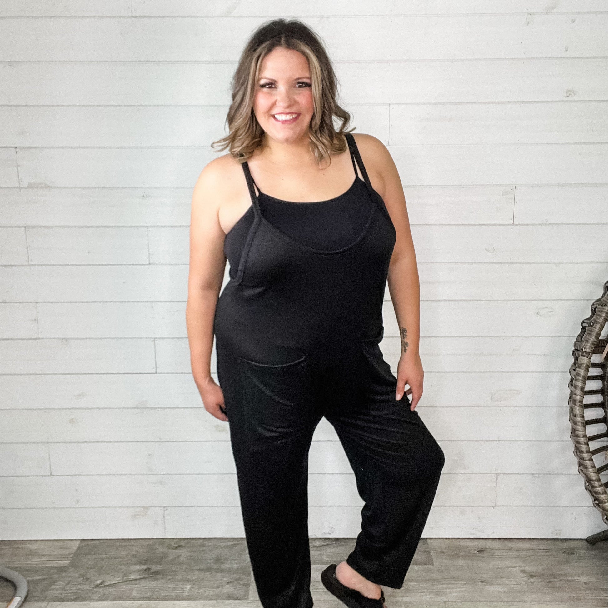 Slouchy Spaghetti Strap Jumper