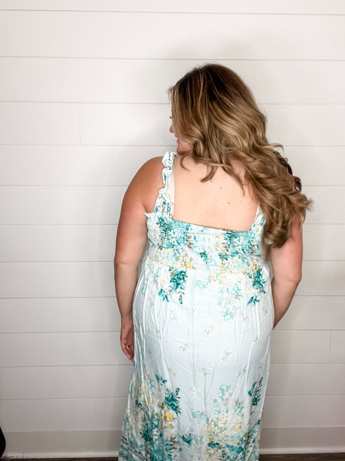 "Sweet Pea" Smocked Tank Maxi Dress
