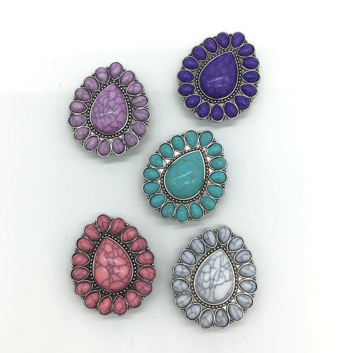 Teardrop Agate Stone Phone Grips (Multiple Colors)