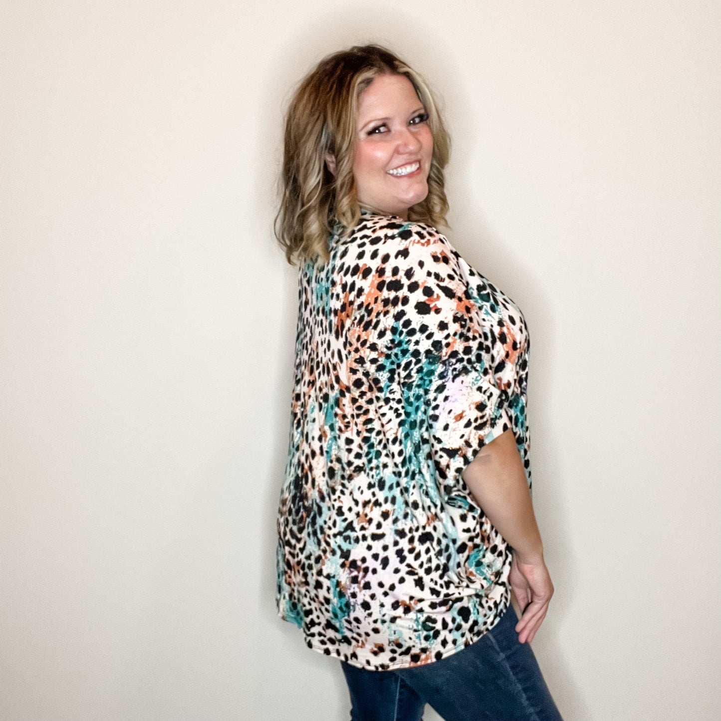 "Thought So" Animal Print Dolman Style