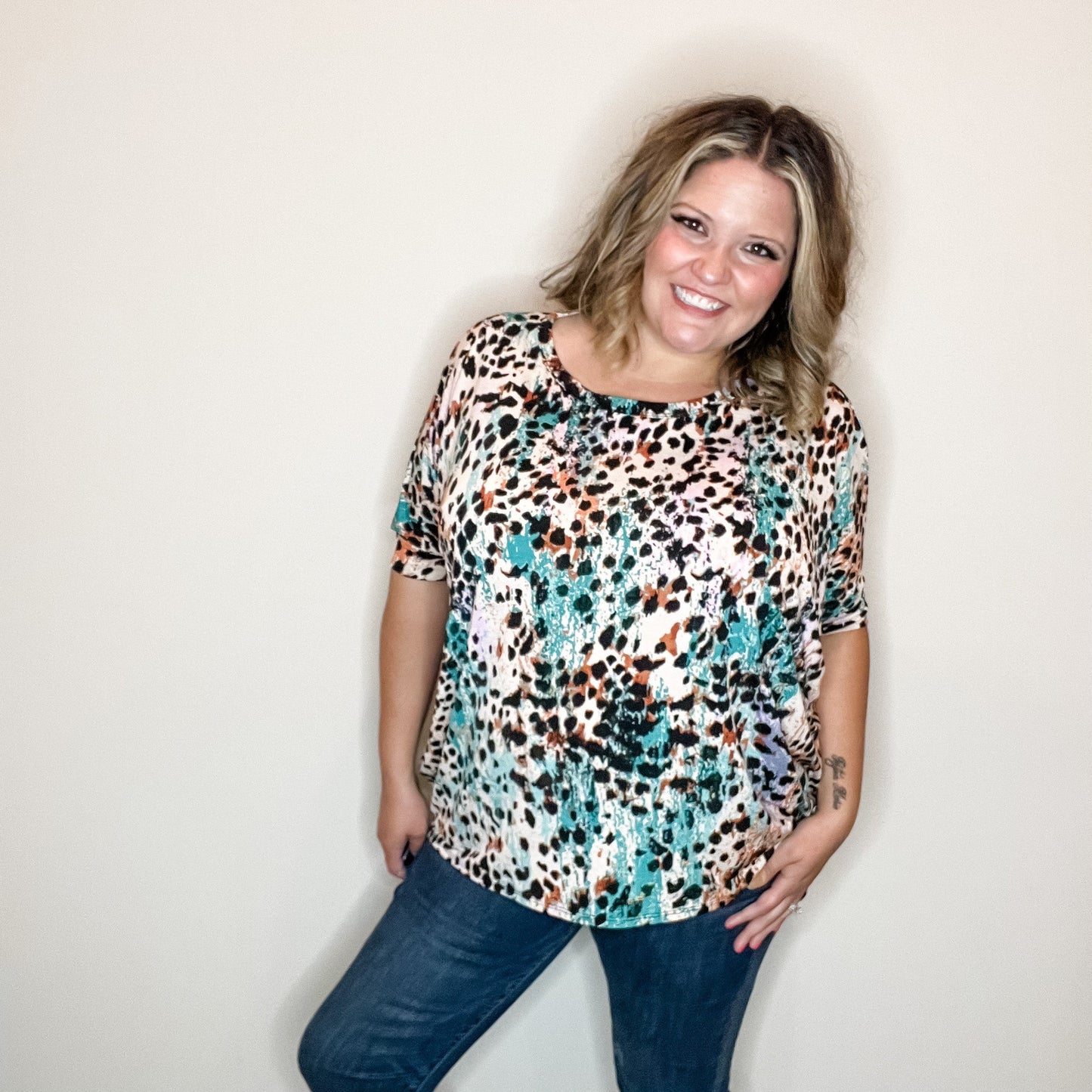 "Thought So" Animal Print Dolman Style