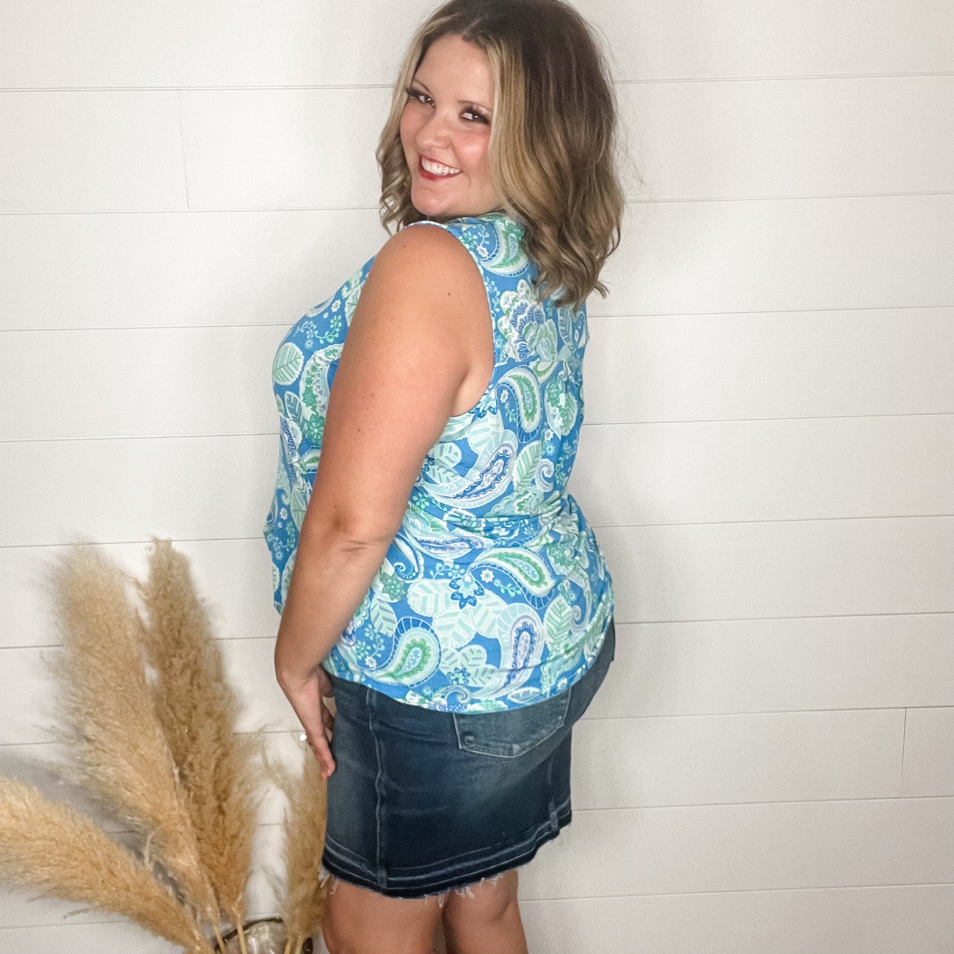 "Tidepool" Sleeveless Lizzy