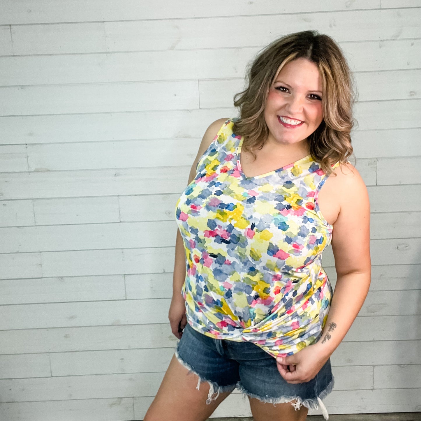 "To Whom it May Concern" Knot Front Tank