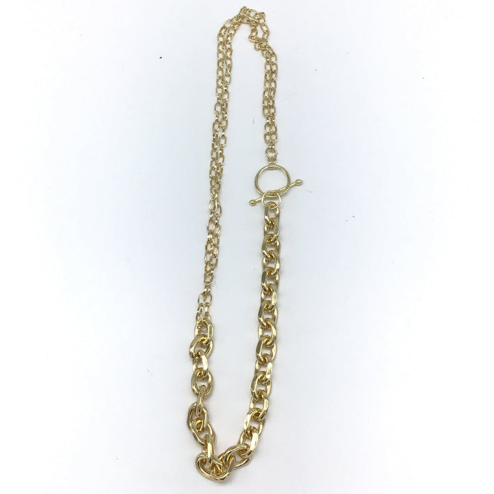 Toggle Clasp Chain Necklace-Lola Monroe Boutique