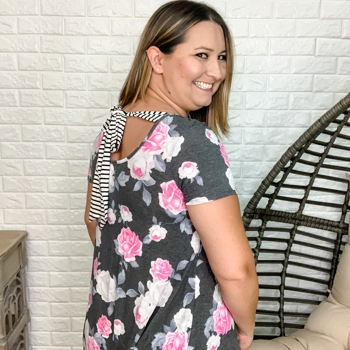 "Trina" Floral with Back Tie Detail