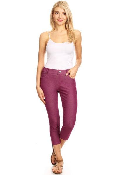 Trouser that Feel Like Jeggings Capris (Multiple Colors)