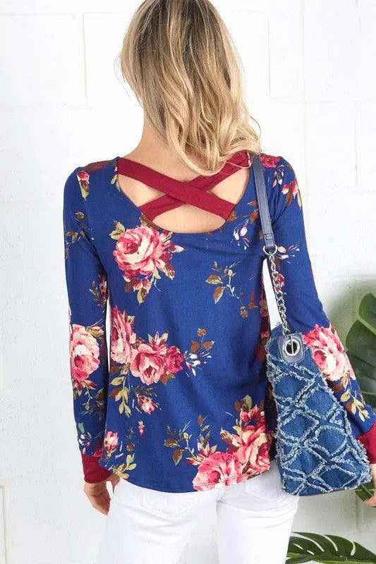 "Twisted Shades" Criss Cross Back Design Top