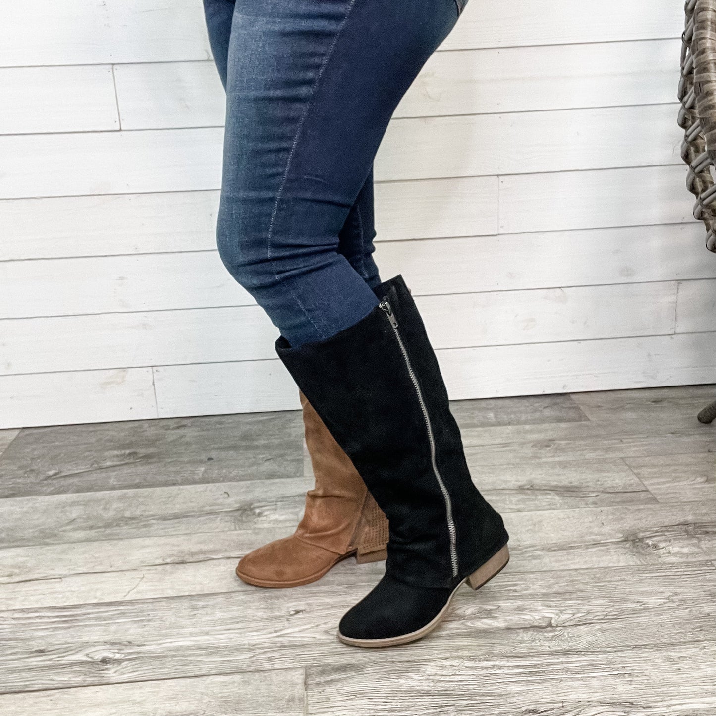 Very G Wide Calf Tall Boot without heel