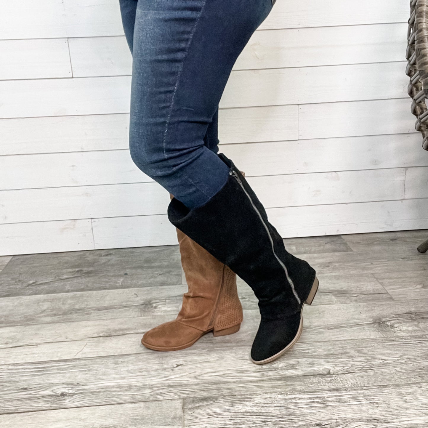 Very G Wide Calf Tall Boot without heel