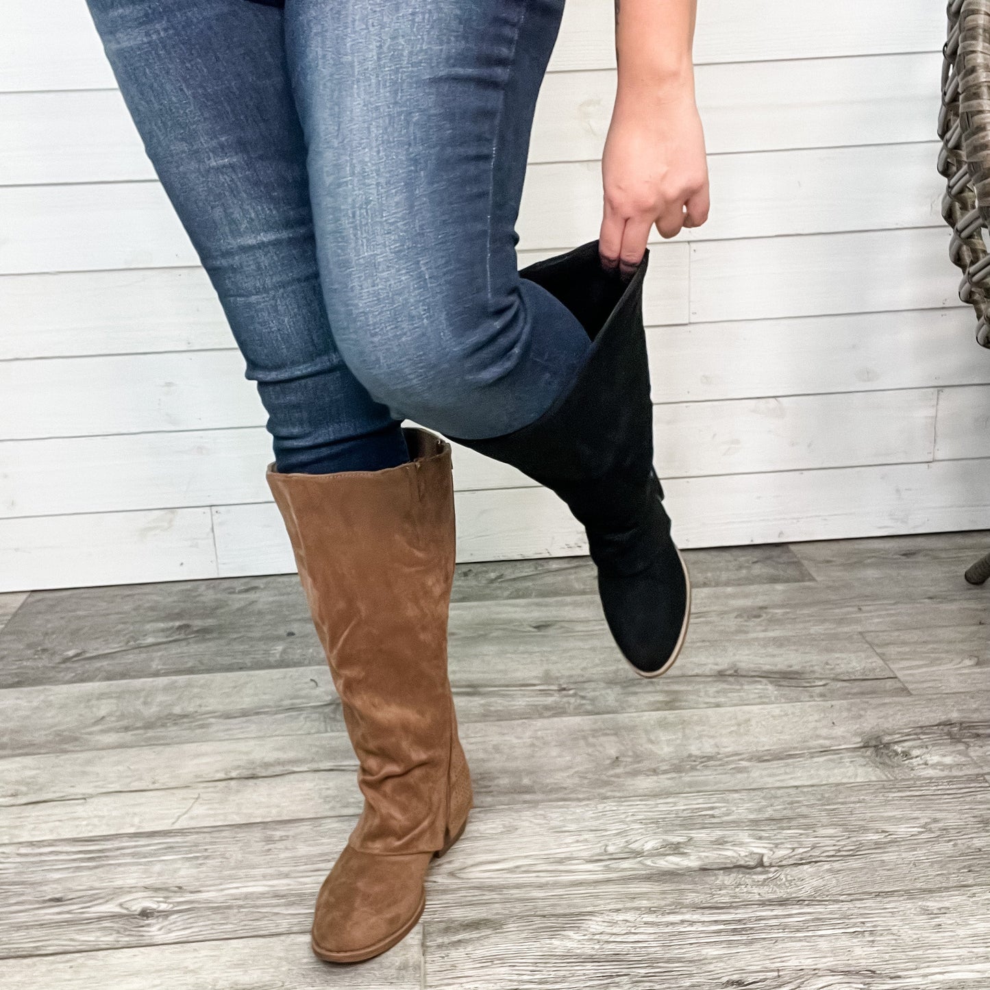 Very G Wide Calf Tall Boot without heel