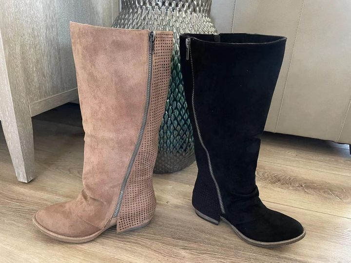 Very G Wide Calf Tall Boot without heel