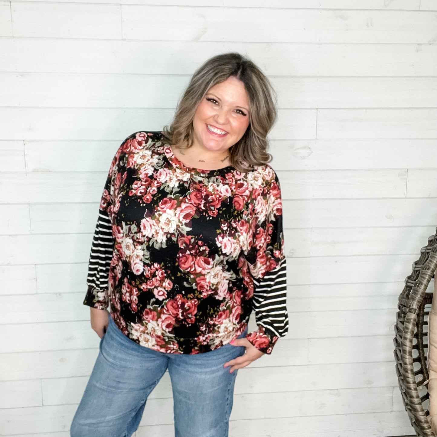 "Vicky" Floral Dolman